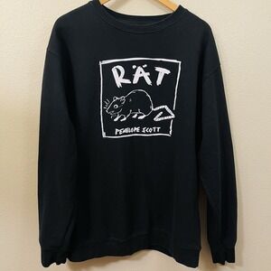 Penelope Scott Rat "Rät" Crewneck Sweatshirt  Grunge Indie Alternative Size 2XL